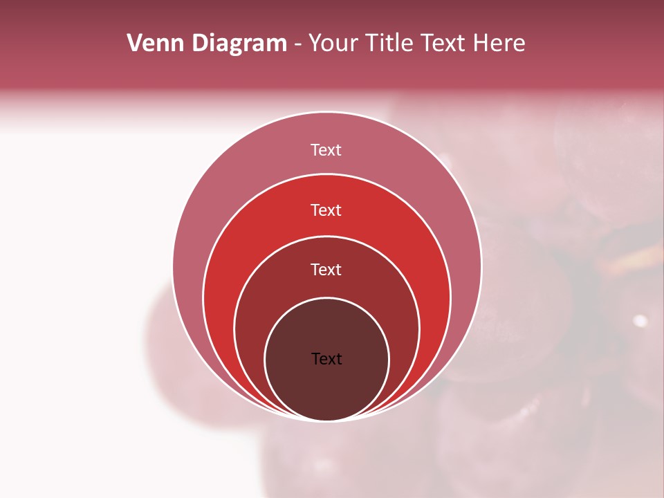 Close Up Of Red Grapes PowerPoint Template