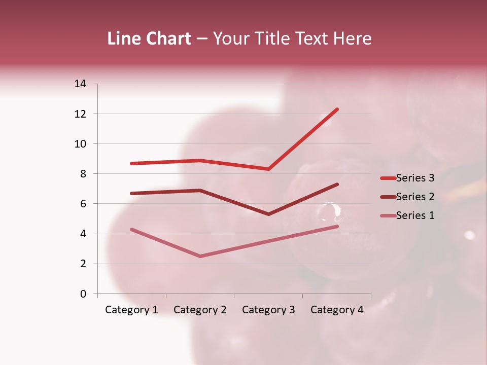Close Up Of Red Grapes PowerPoint Template