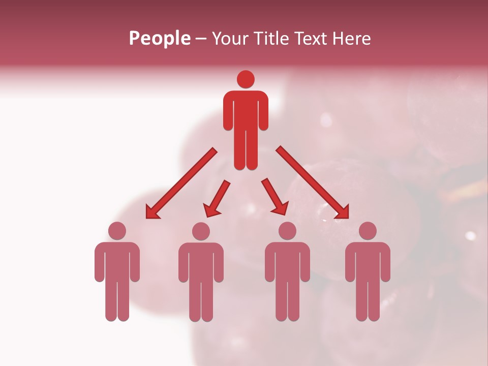Close Up Of Red Grapes PowerPoint Template