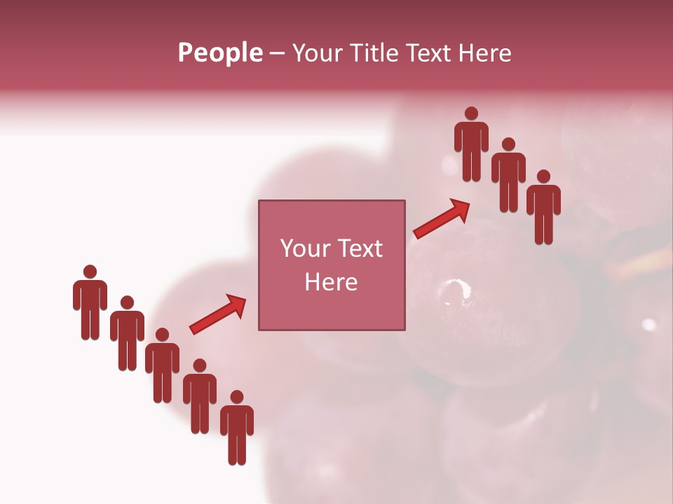 Close Up Of Red Grapes PowerPoint Template