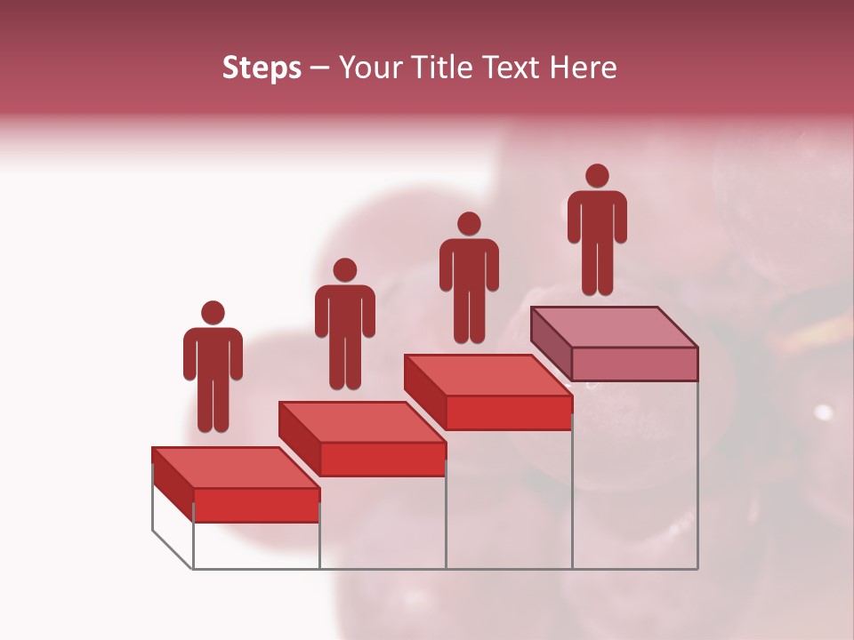 Close Up Of Red Grapes PowerPoint Template