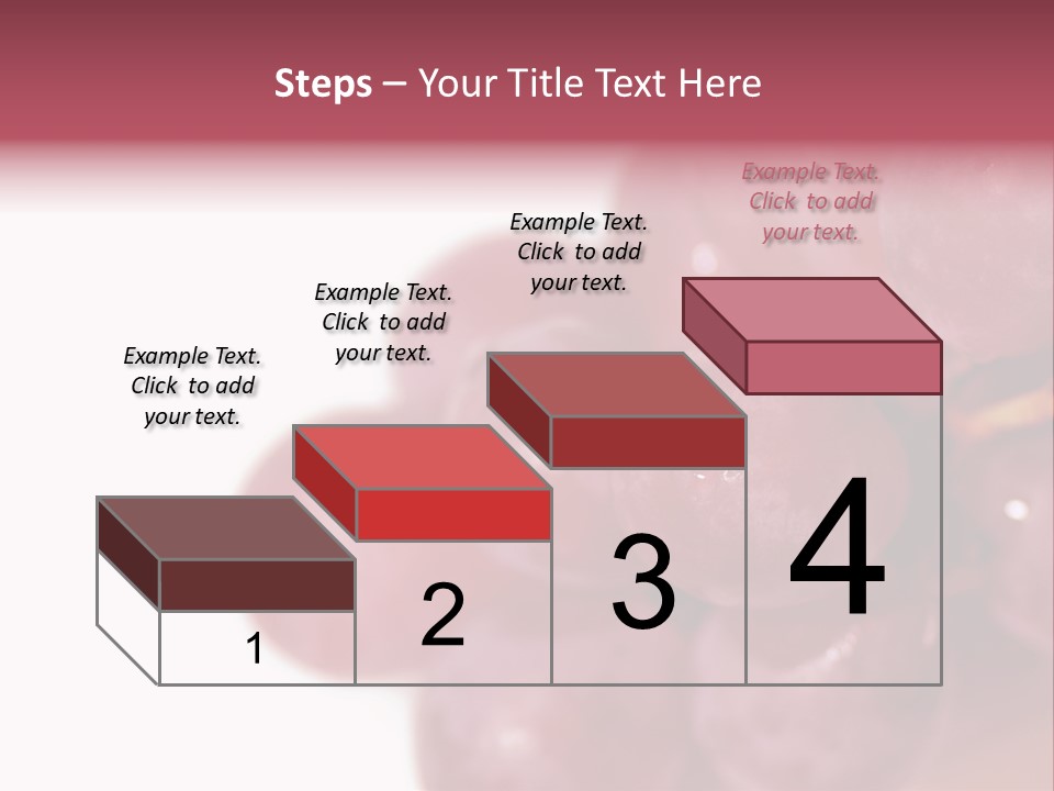 Close Up Of Red Grapes PowerPoint Template