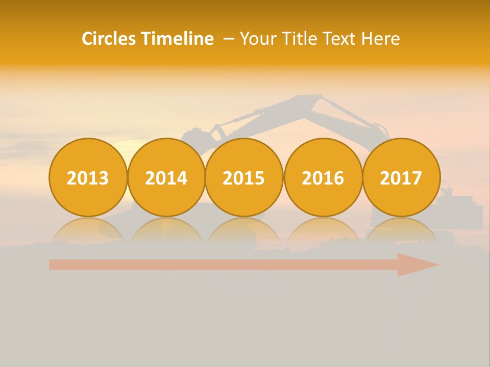 Stock Image Of Earth Mover Trying To Get A Last Load Before The Storm PowerPoint Template