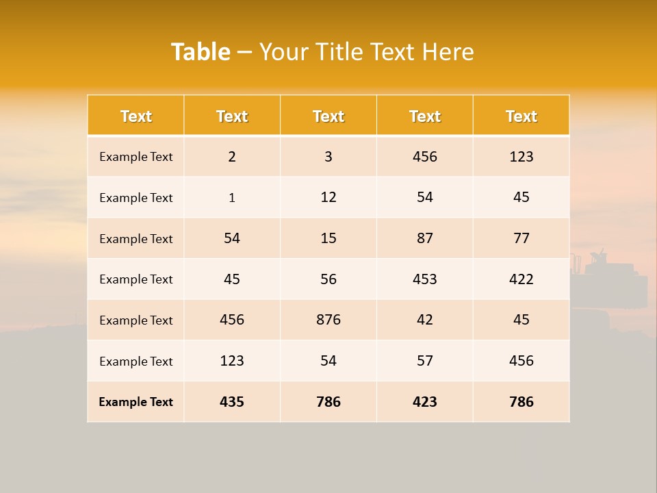 Stock Image Of Earth Mover Trying To Get A Last Load Before The Storm PowerPoint Template