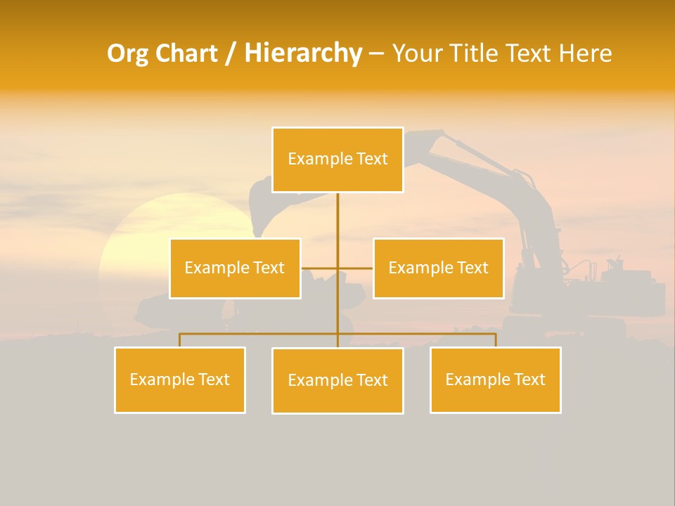 Stock Image Of Earth Mover Trying To Get A Last Load Before The Storm PowerPoint Template