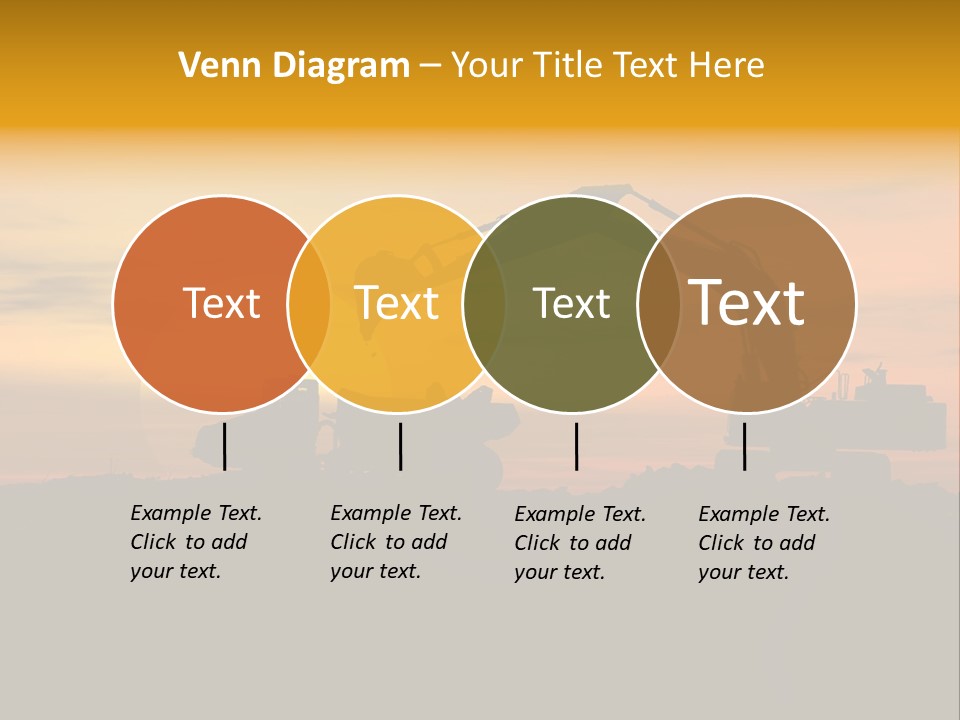 Stock Image Of Earth Mover Trying To Get A Last Load Before The Storm PowerPoint Template
