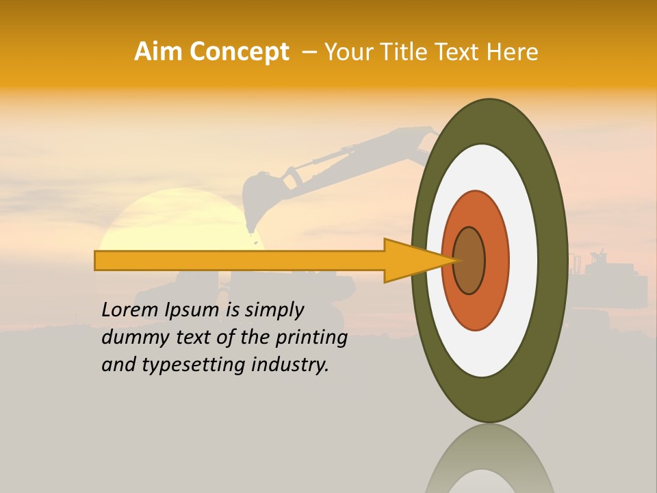 Stock Image Of Earth Mover Trying To Get A Last Load Before The Storm PowerPoint Template