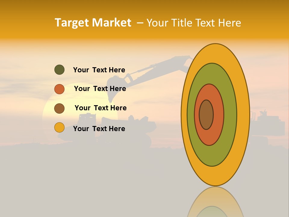 Stock Image Of Earth Mover Trying To Get A Last Load Before The Storm PowerPoint Template