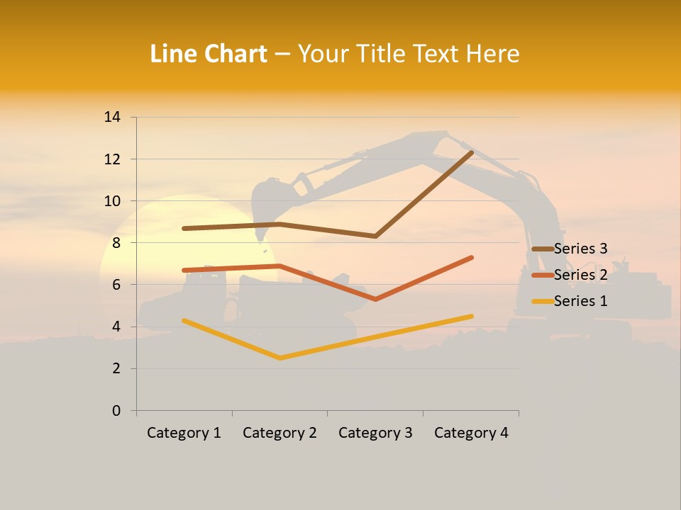 Stock Image Of Earth Mover Trying To Get A Last Load Before The Storm PowerPoint Template