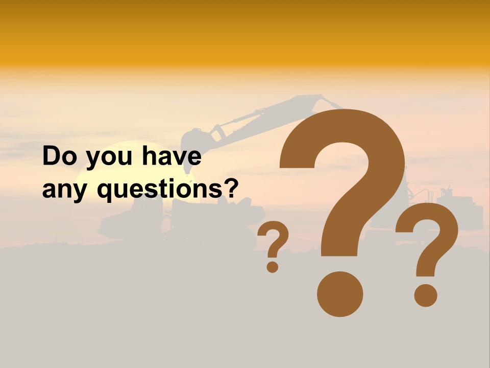 Stock Image Of Earth Mover Trying To Get A Last Load Before The Storm PowerPoint Template