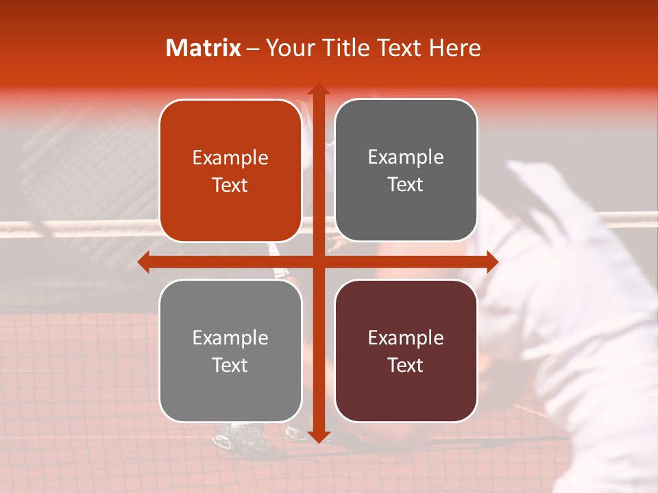 Two Young Sporty Female Tennis Players Enjoying A Game In The Sun On The Costa Del Sol PowerPoint Template