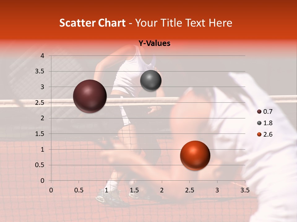 Two Young Sporty Female Tennis Players Enjoying A Game In The Sun On The Costa Del Sol PowerPoint Template