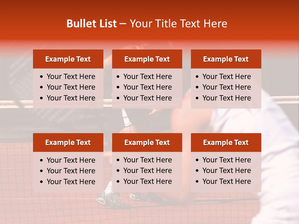 Two Young Sporty Female Tennis Players Enjoying A Game In The Sun On The Costa Del Sol PowerPoint Template
