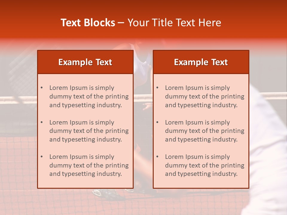 Two Young Sporty Female Tennis Players Enjoying A Game In The Sun On The Costa Del Sol PowerPoint Template