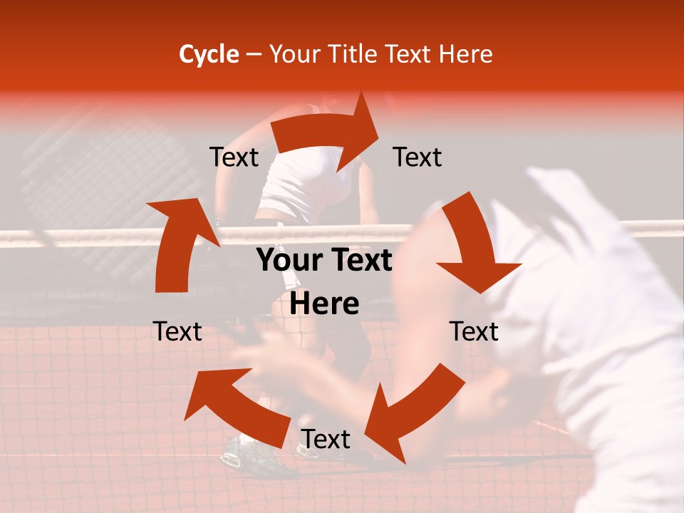Two Young Sporty Female Tennis Players Enjoying A Game In The Sun On The Costa Del Sol PowerPoint Template