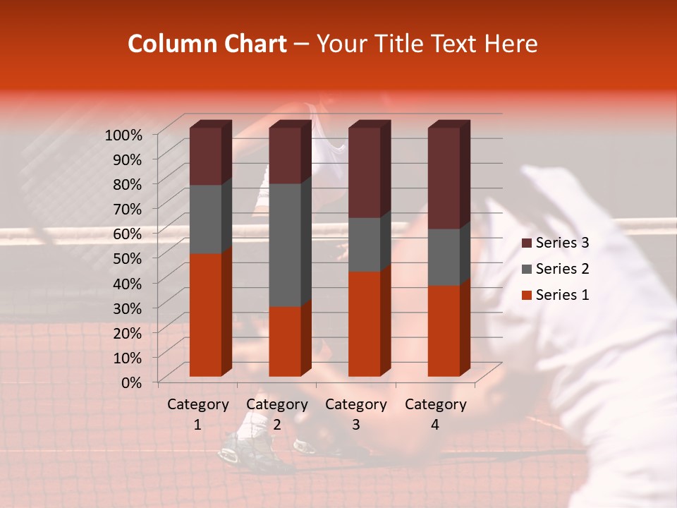 Two Young Sporty Female Tennis Players Enjoying A Game In The Sun On The Costa Del Sol PowerPoint Template