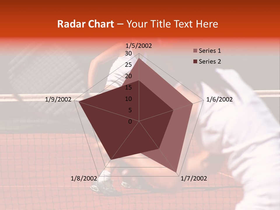 Two Young Sporty Female Tennis Players Enjoying A Game In The Sun On The Costa Del Sol PowerPoint Template