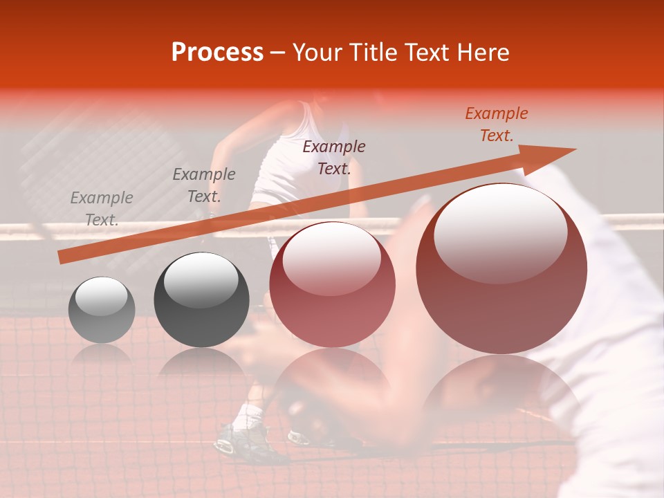 Two Young Sporty Female Tennis Players Enjoying A Game In The Sun On The Costa Del Sol PowerPoint Template