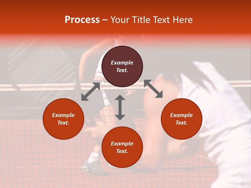 Two Young Sporty Female Tennis Players Enjoying A Game In The Sun On The Costa Del Sol PowerPoint Template