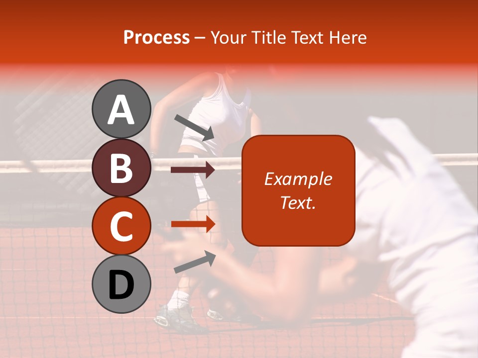 Two Young Sporty Female Tennis Players Enjoying A Game In The Sun On The Costa Del Sol PowerPoint Template
