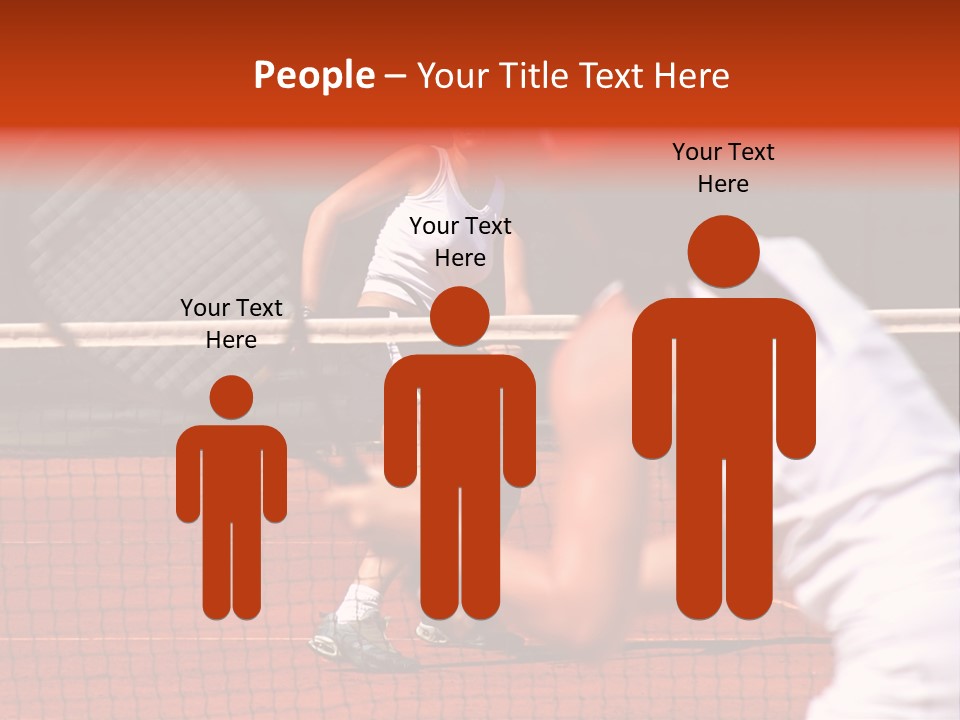 Two Young Sporty Female Tennis Players Enjoying A Game In The Sun On The Costa Del Sol PowerPoint Template