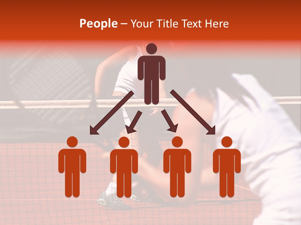 Two Young Sporty Female Tennis Players Enjoying A Game In The Sun On The Costa Del Sol PowerPoint Template