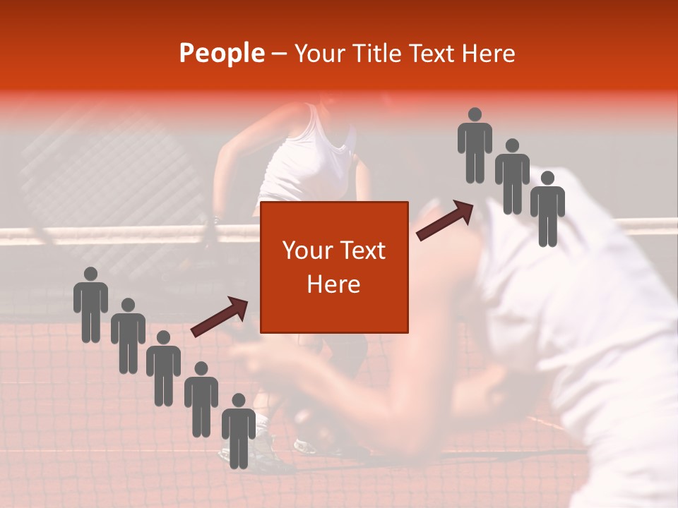 Two Young Sporty Female Tennis Players Enjoying A Game In The Sun On The Costa Del Sol PowerPoint Template