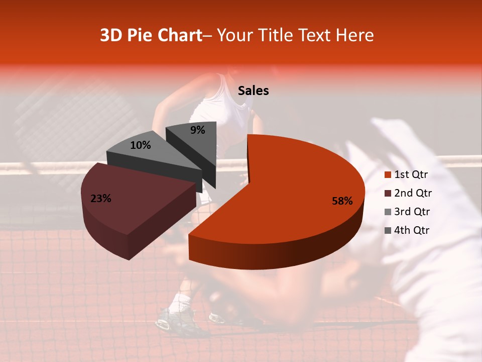 Two Young Sporty Female Tennis Players Enjoying A Game In The Sun On The Costa Del Sol PowerPoint Template