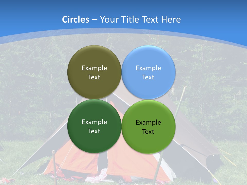 Camping In Summer PowerPoint Template