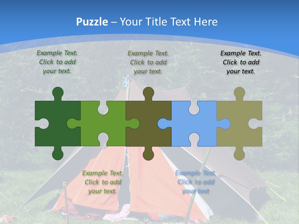 Camping In Summer PowerPoint Template