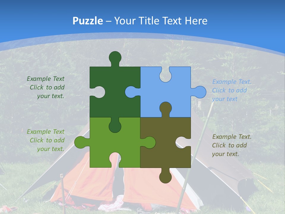 Camping In Summer PowerPoint Template