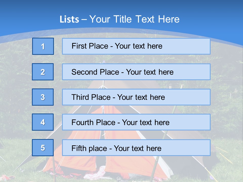 Camping In Summer PowerPoint Template