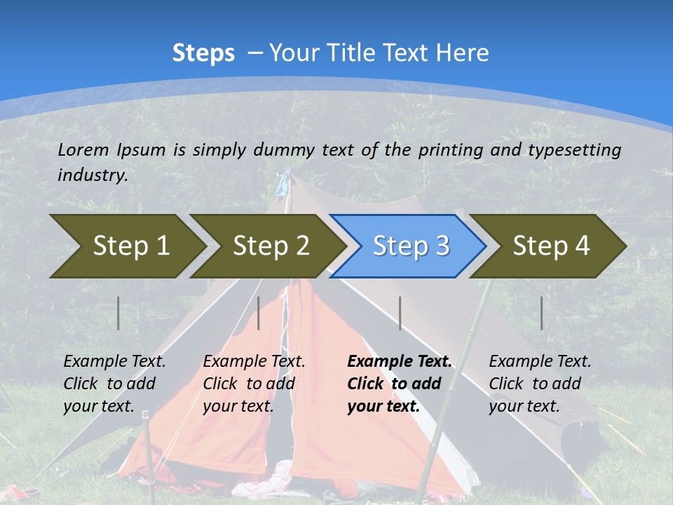 Camping In Summer PowerPoint Template