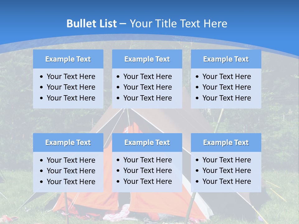 Camping In Summer PowerPoint Template