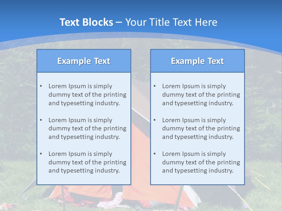 Camping In Summer PowerPoint Template