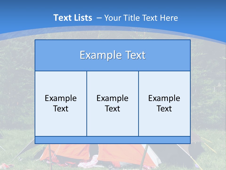 Camping In Summer PowerPoint Template