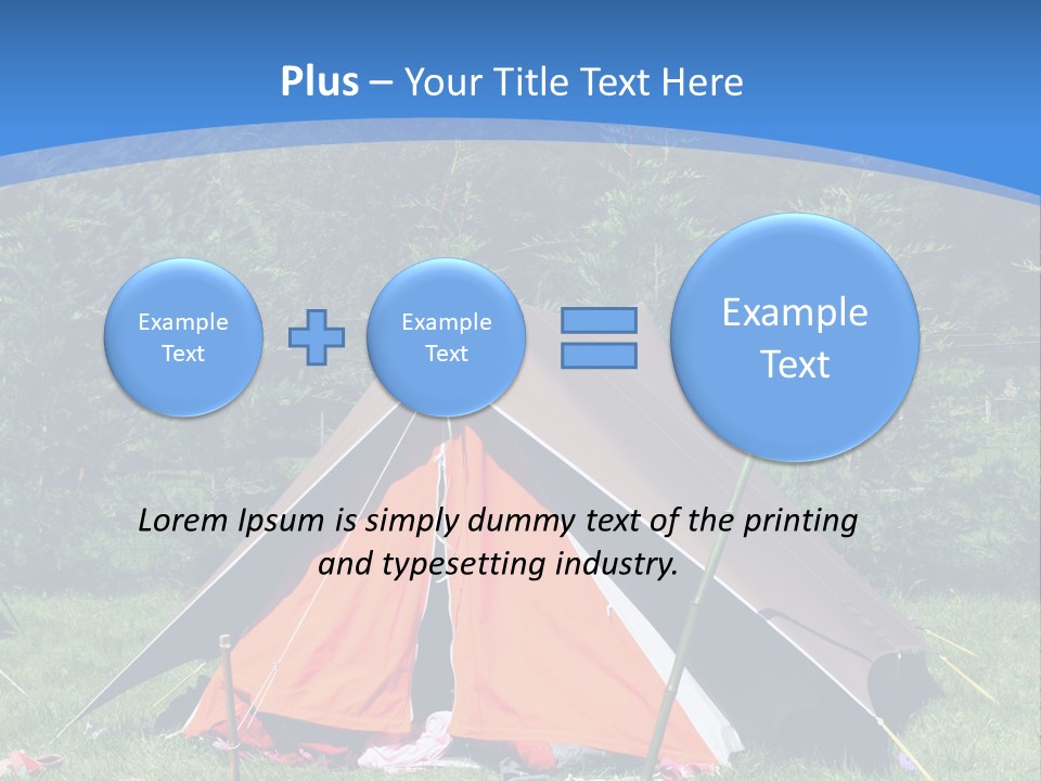Camping In Summer PowerPoint Template