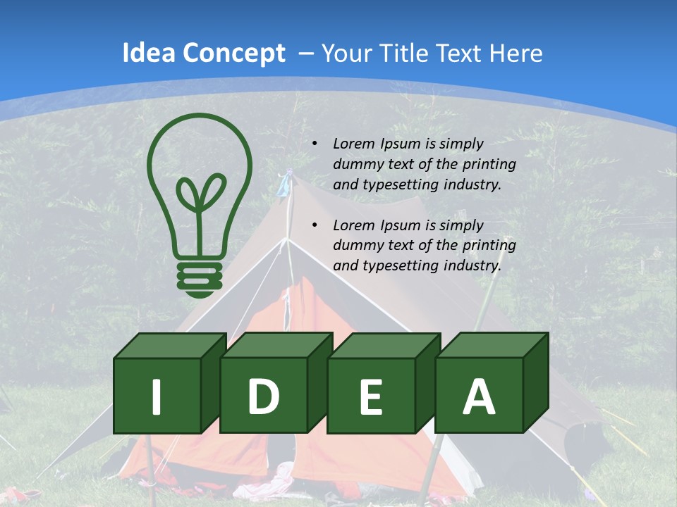 Camping In Summer PowerPoint Template