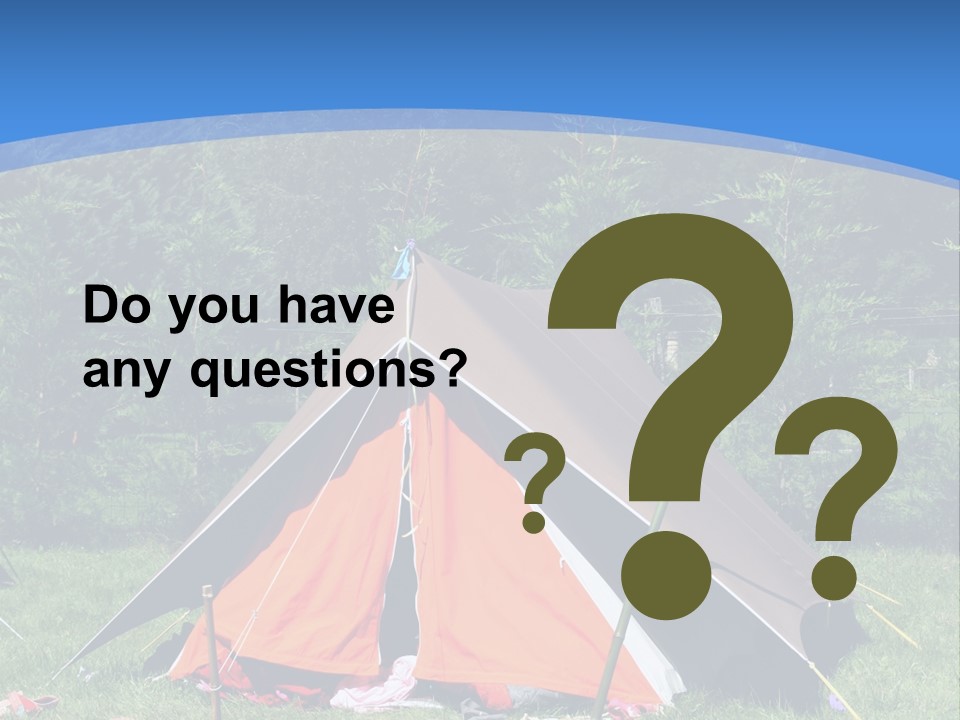 Camping In Summer PowerPoint Template