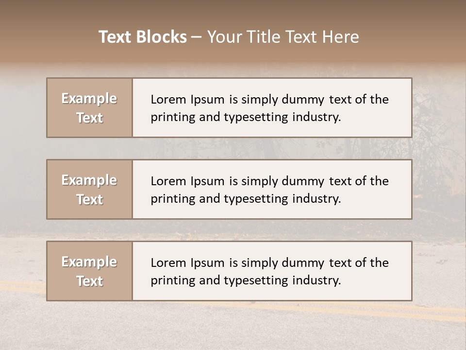 A Fire Hydrant On The Side Of A Road With A Forest In The Background PowerPoint Template