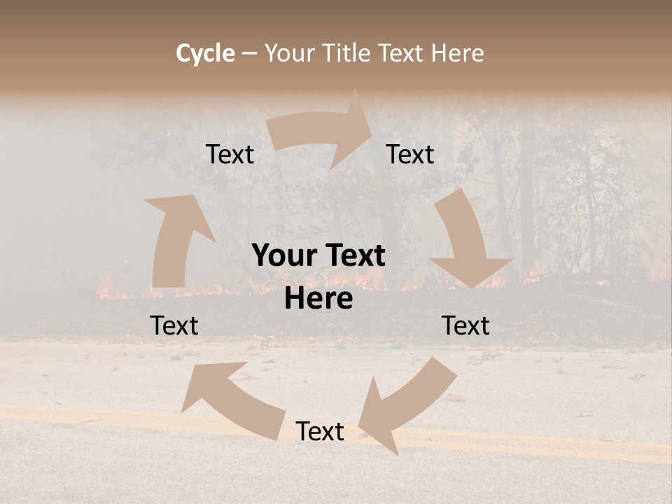 A Fire Hydrant On The Side Of A Road With A Forest In The Background PowerPoint Template