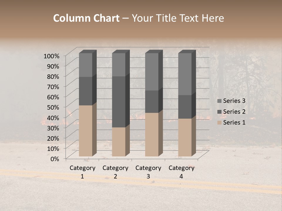 A Fire Hydrant On The Side Of A Road With A Forest In The Background PowerPoint Template