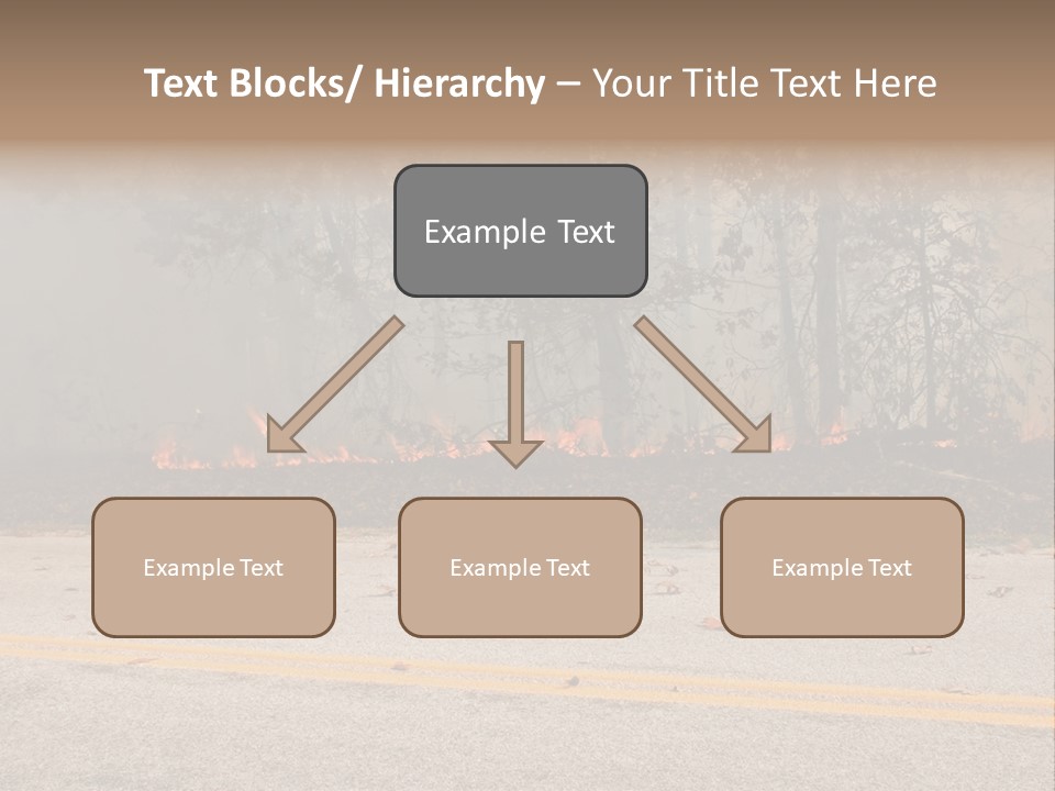 A Fire Hydrant On The Side Of A Road With A Forest In The Background PowerPoint Template