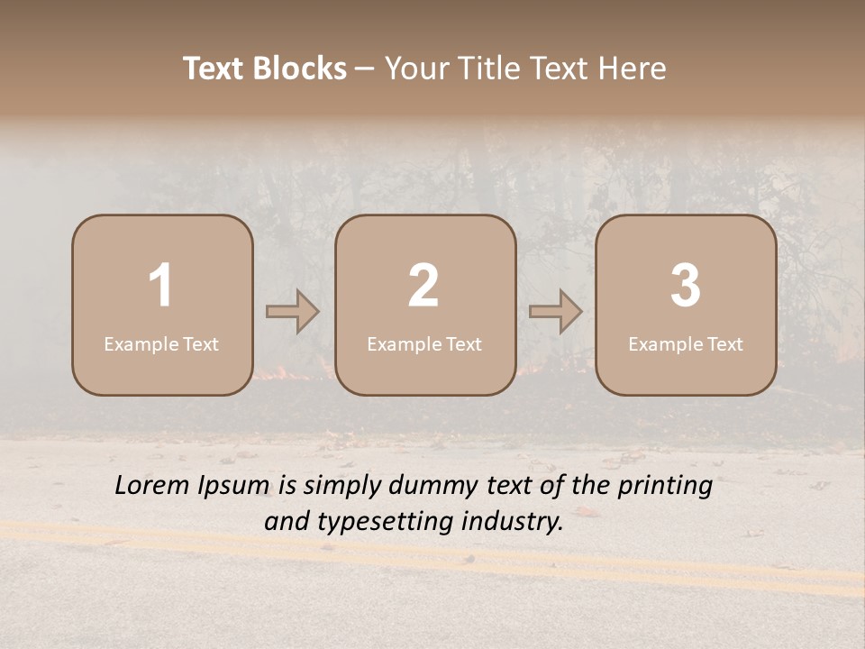 A Fire Hydrant On The Side Of A Road With A Forest In The Background PowerPoint Template