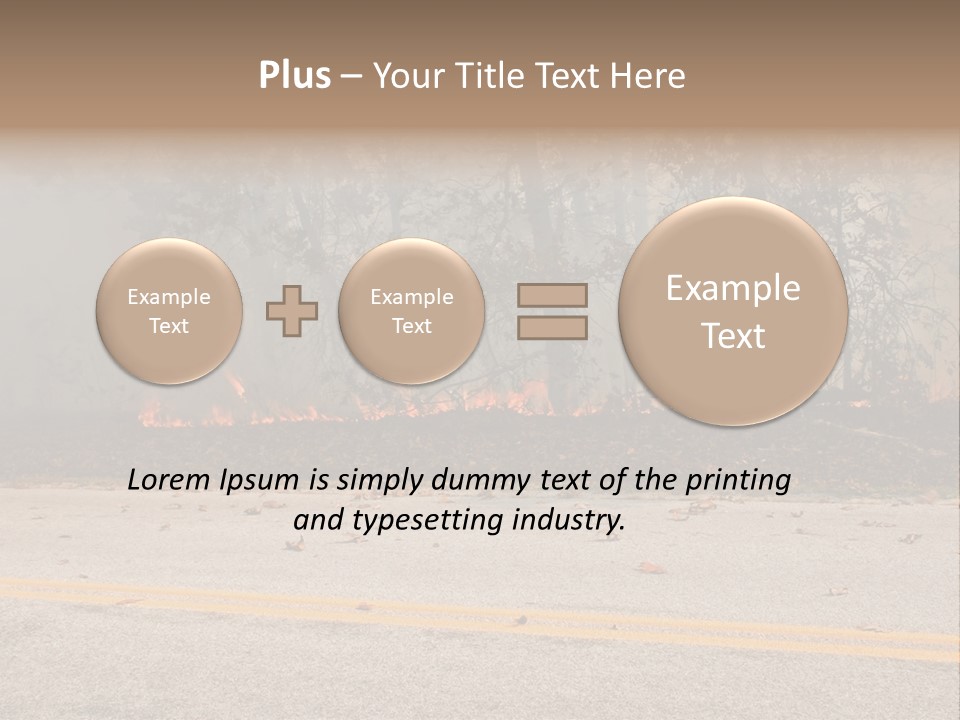 A Fire Hydrant On The Side Of A Road With A Forest In The Background PowerPoint Template