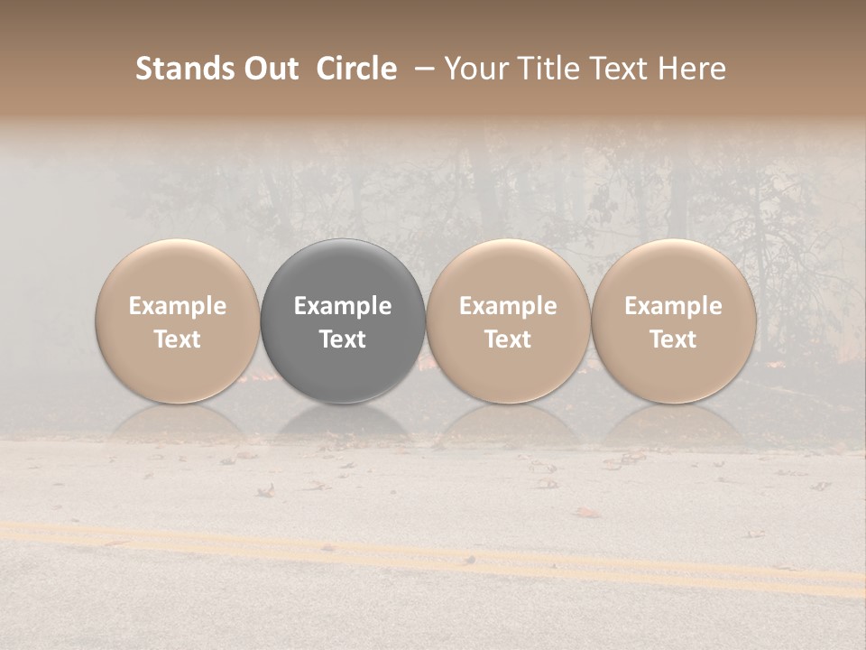 A Fire Hydrant On The Side Of A Road With A Forest In The Background PowerPoint Template