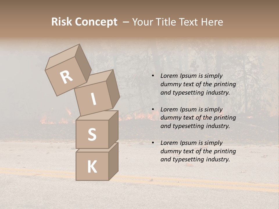 A Fire Hydrant On The Side Of A Road With A Forest In The Background PowerPoint Template