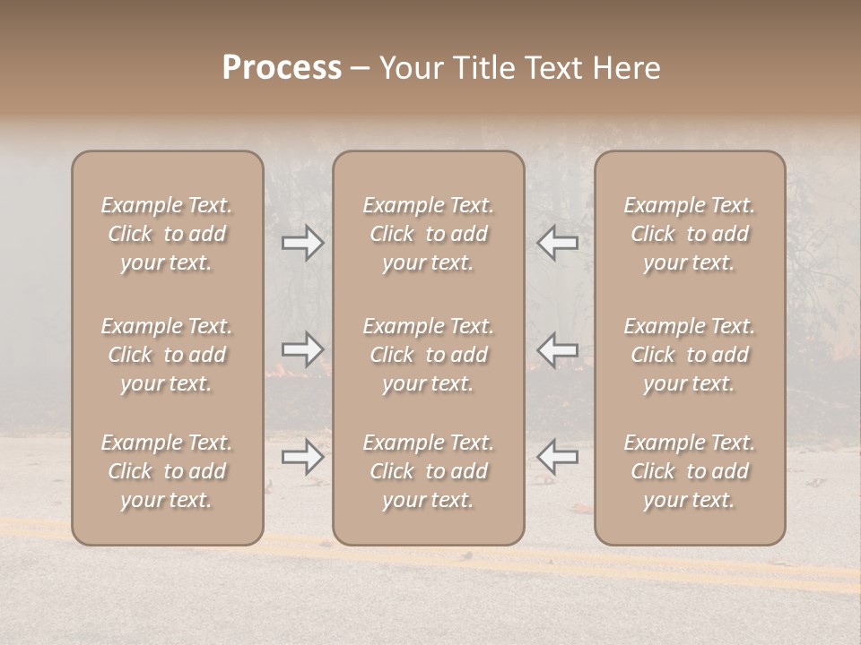 A Fire Hydrant On The Side Of A Road With A Forest In The Background PowerPoint Template
