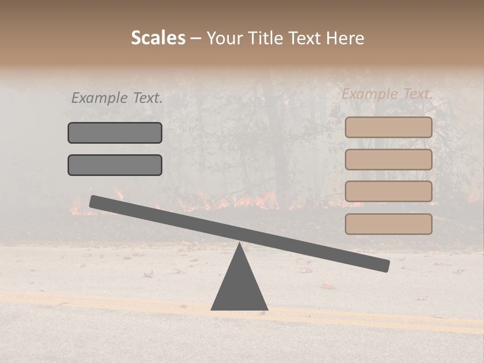 A Fire Hydrant On The Side Of A Road With A Forest In The Background PowerPoint Template