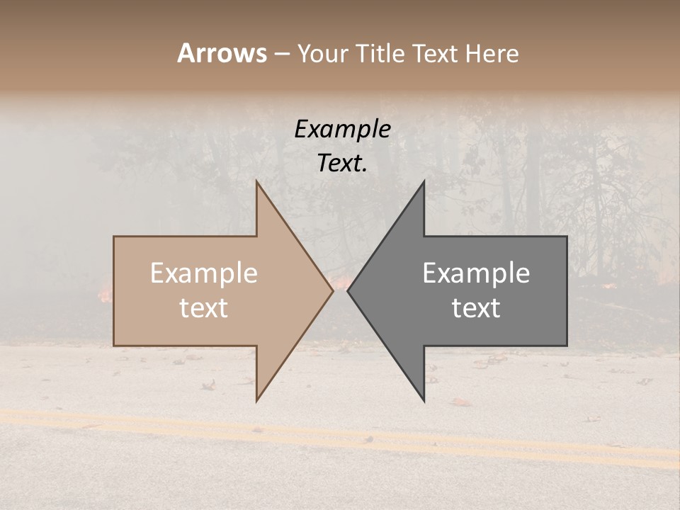 A Fire Hydrant On The Side Of A Road With A Forest In The Background PowerPoint Template